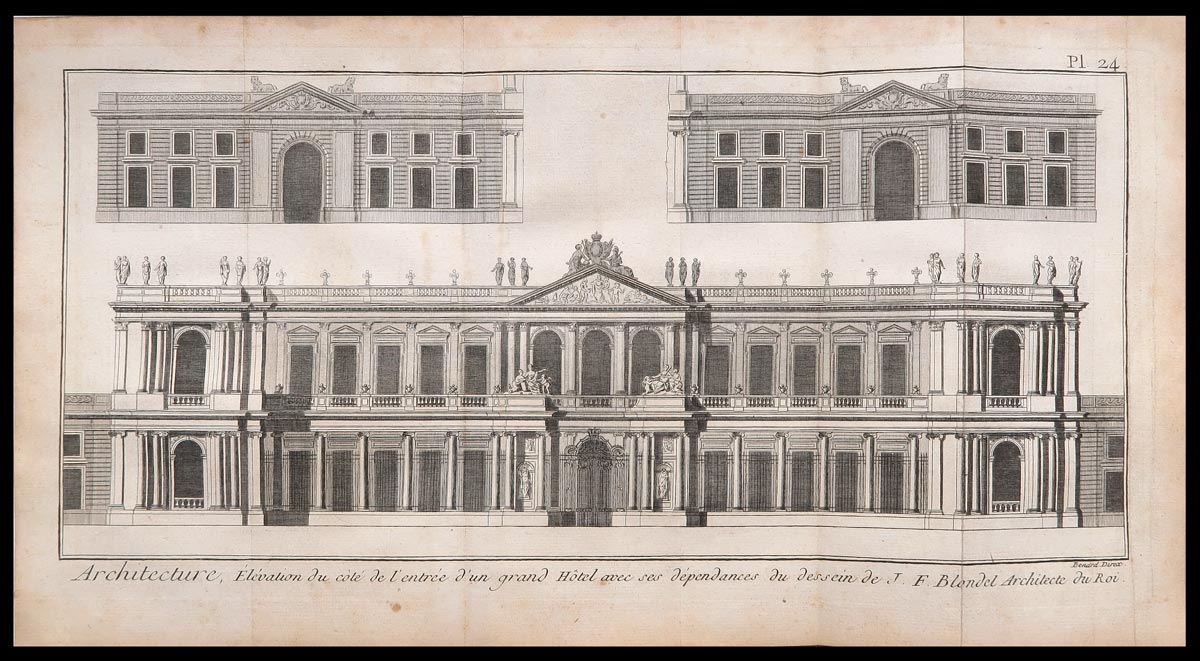 stampa antica architettura blondel