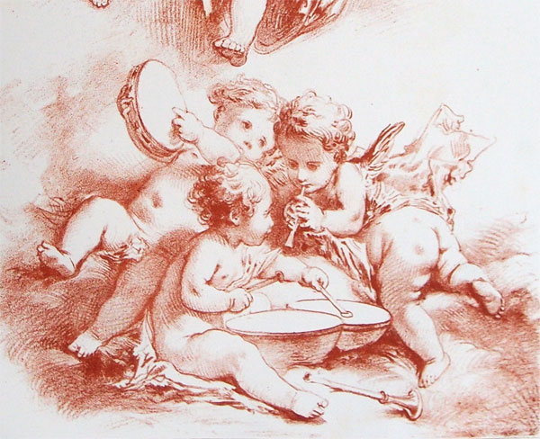 stampa antica angioletti boucher stampa antica boucher