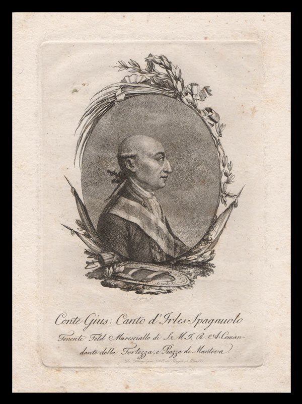 stampa antica canto d'irles