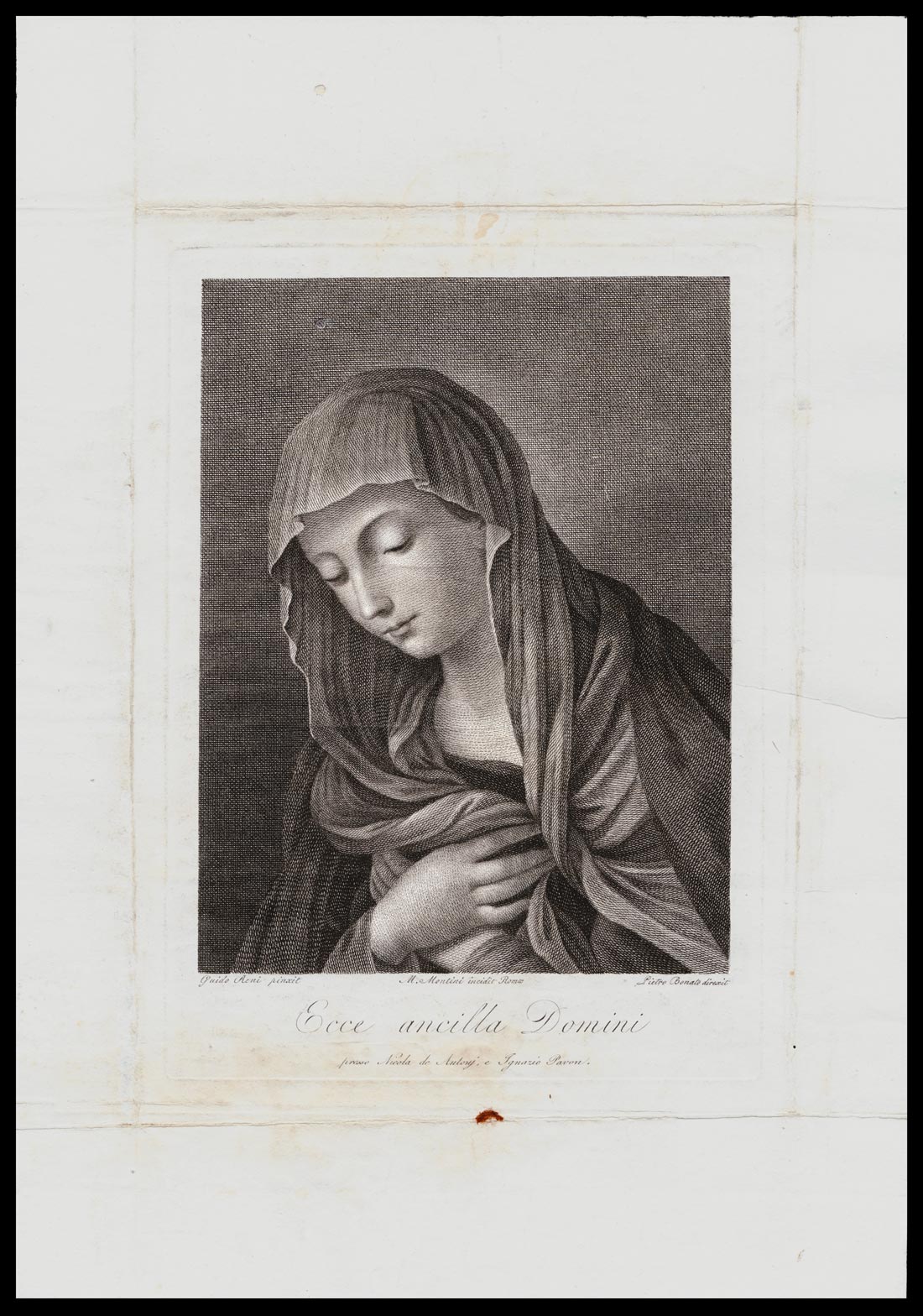 stampa antica ecce ancilla domini