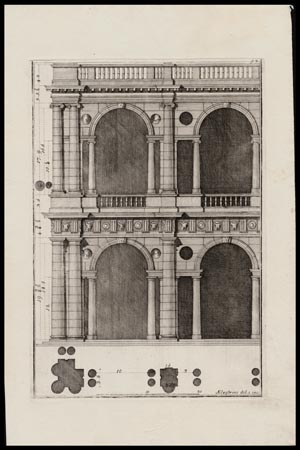 stampa facciata basilica palladiana