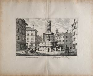stampa antica fontana ghetto