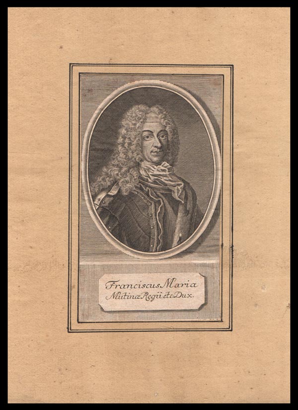 stampa antica francesco maria este