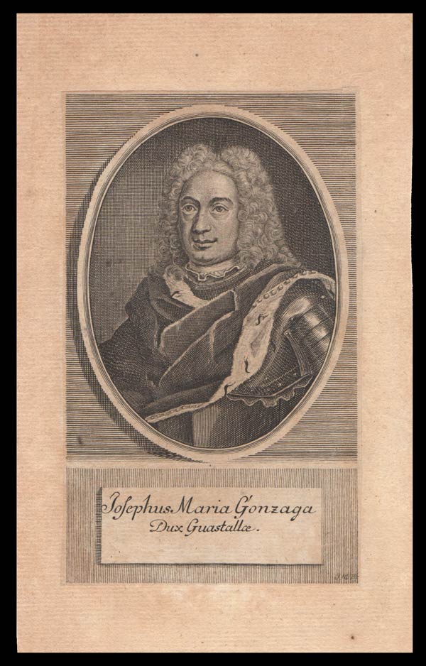 stampa antica giuseppe maria gonzaga