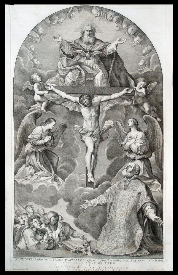 stampa antica san filippo neri