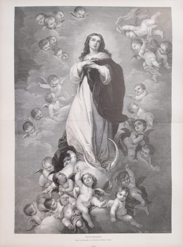 stampa antica immacolata concezione