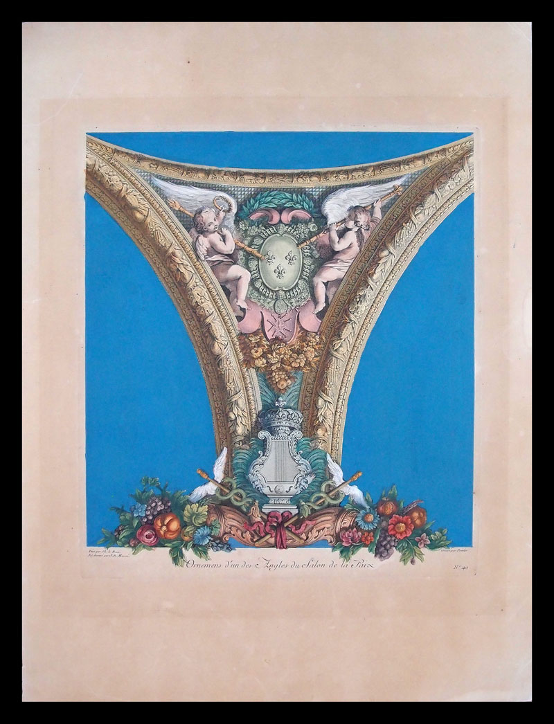 stampa antica architettonica le brun
