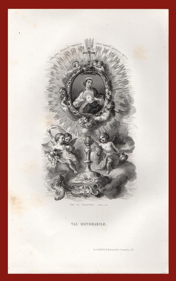 stampa antica litania vergine