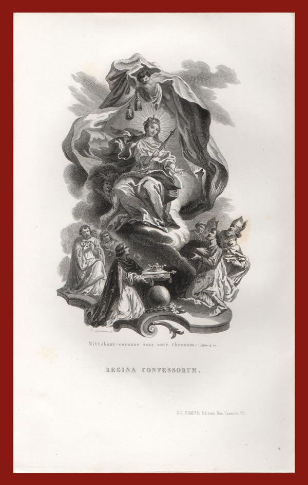 stampa antica regina confessorum