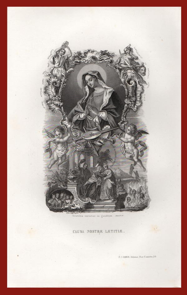 stampa antica santa vergine