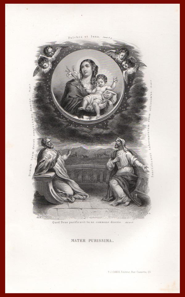 stampa antica mater purissima