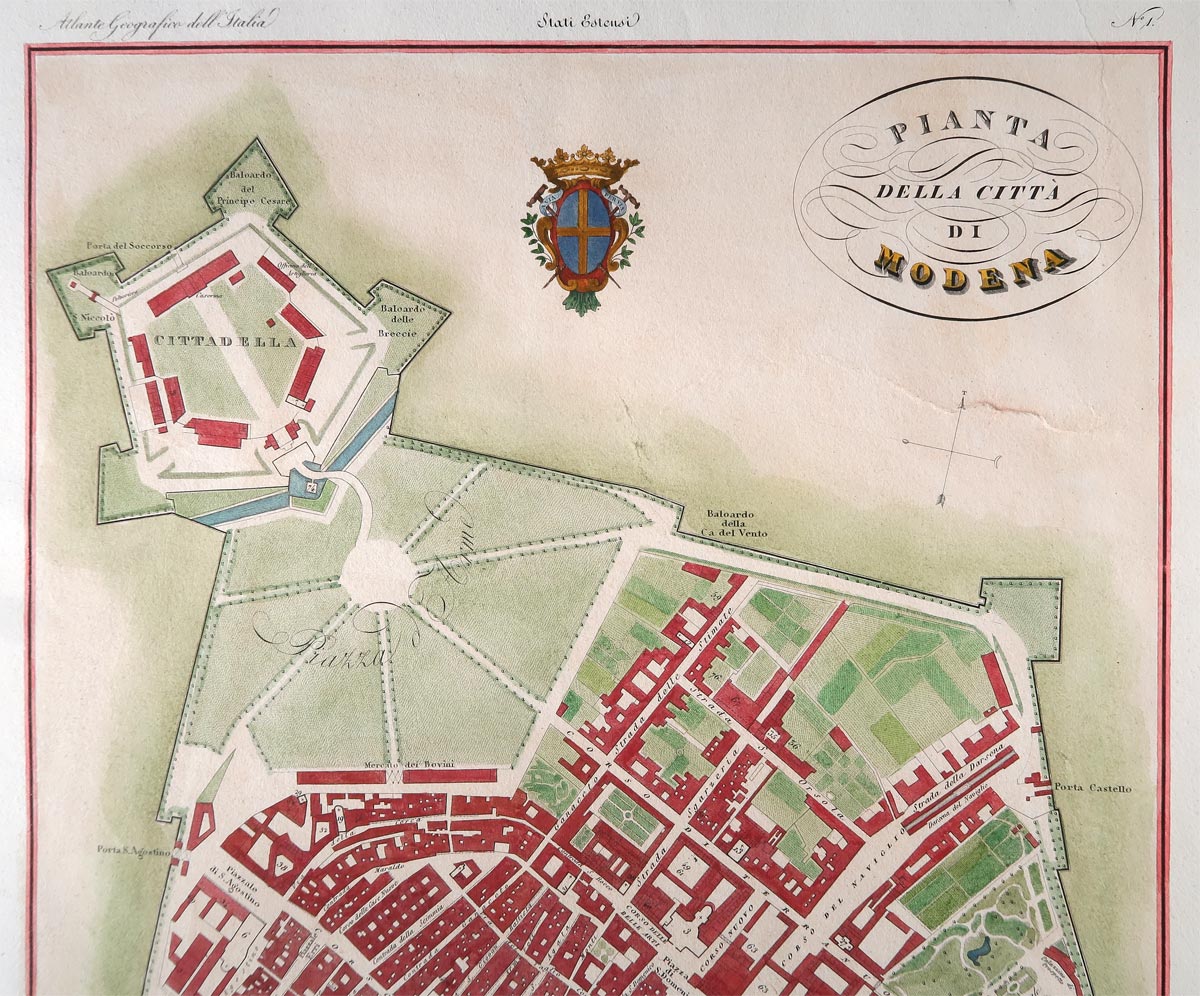 PIANTA della città di MODENA PIANTA della città di MODENA