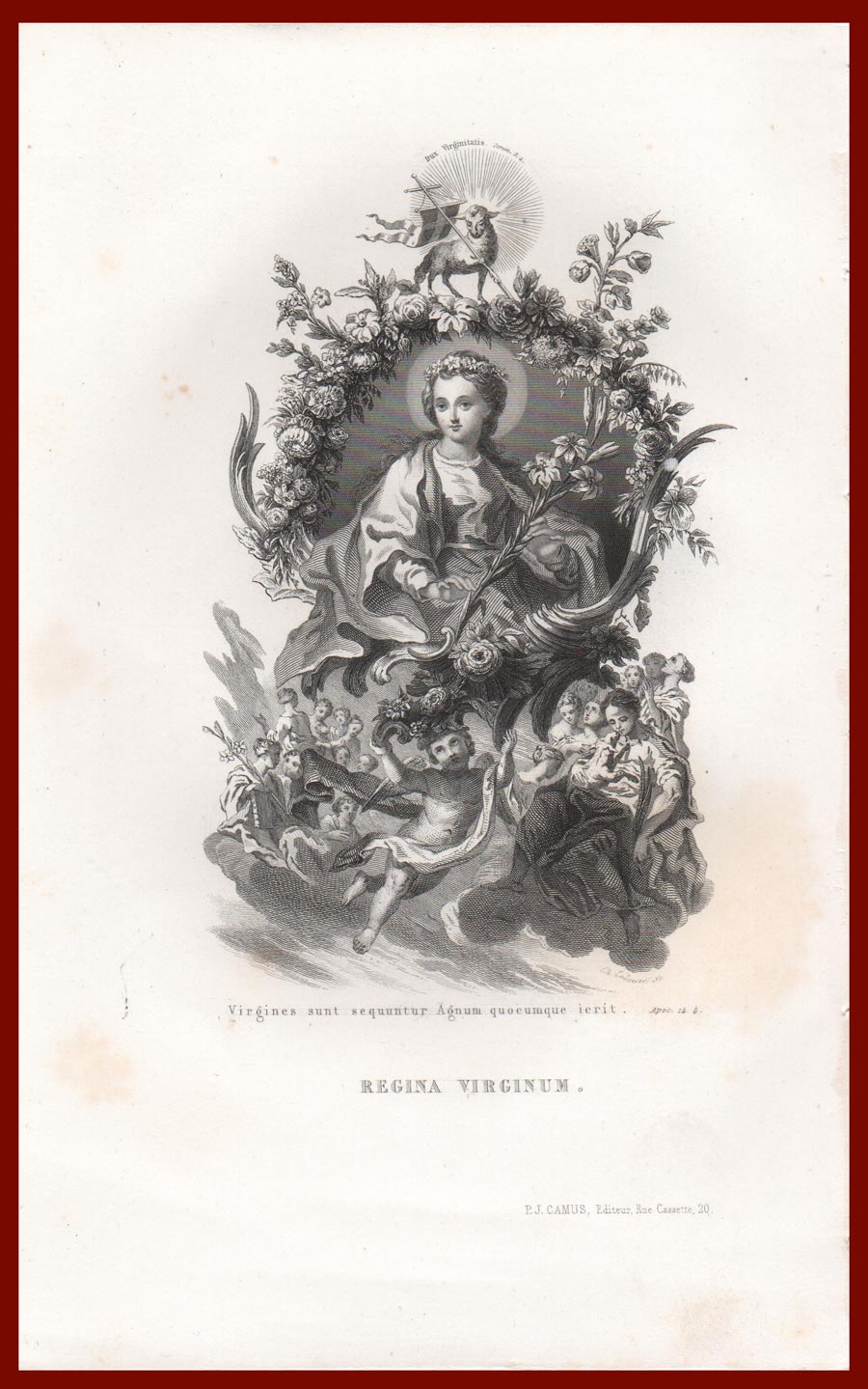 stampa antica regina virginum
