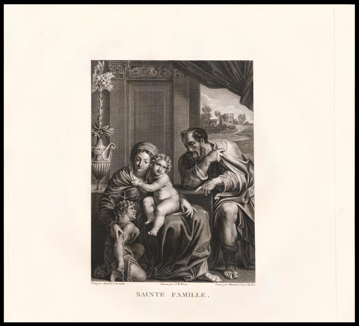 stampa antica sainte famille massard