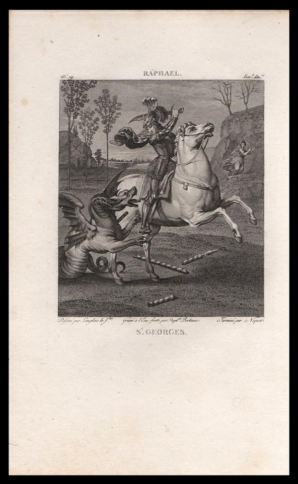 stampa antica san giorgio filhol