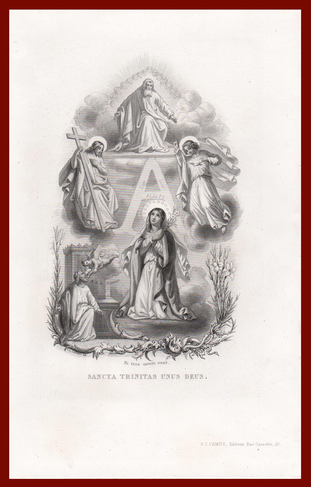 stampa antica santa trinità
