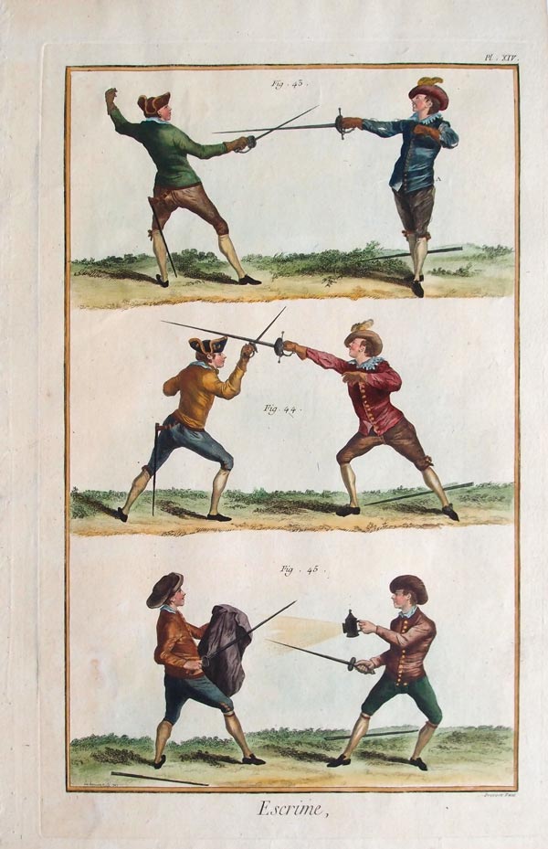 stampa antica scherma spagnola