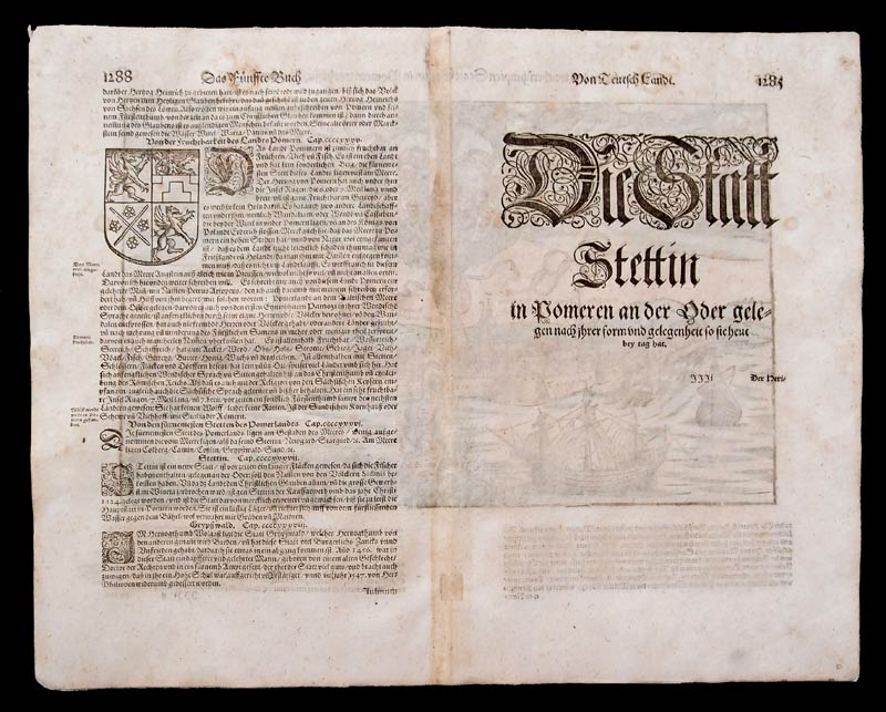 stampa antica stettino