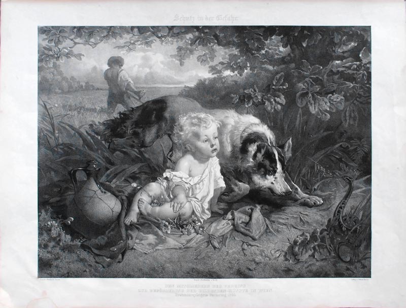 stampa antica bambino disegnata sturm