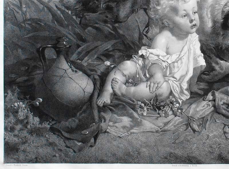 stampa antica bambino
