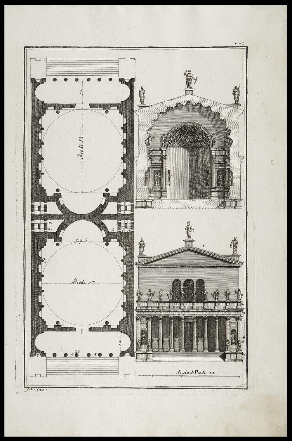 stampa antica tempio venere