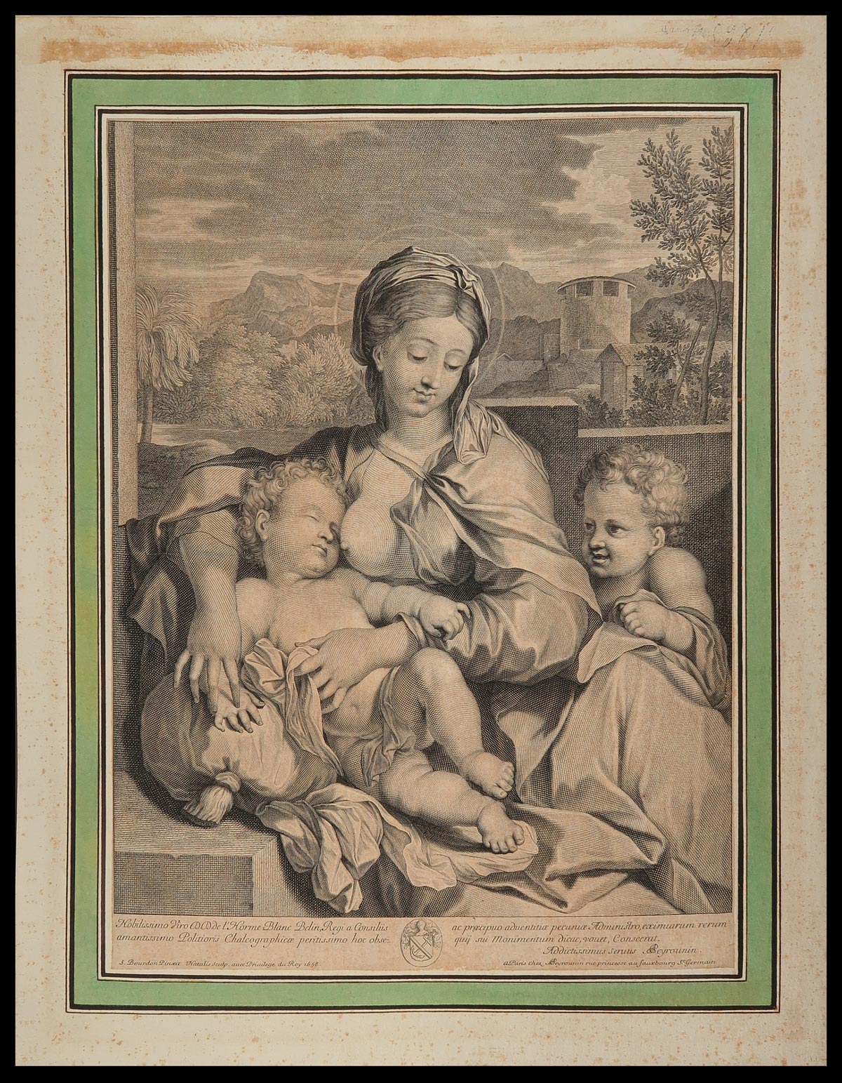 stampa antica vergine natalis