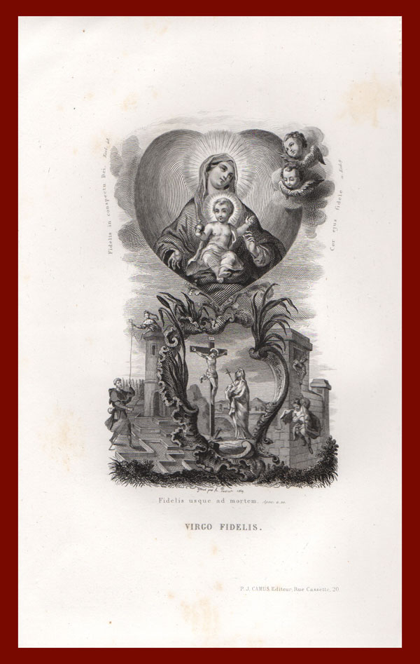 stampa antica virgo fidelis