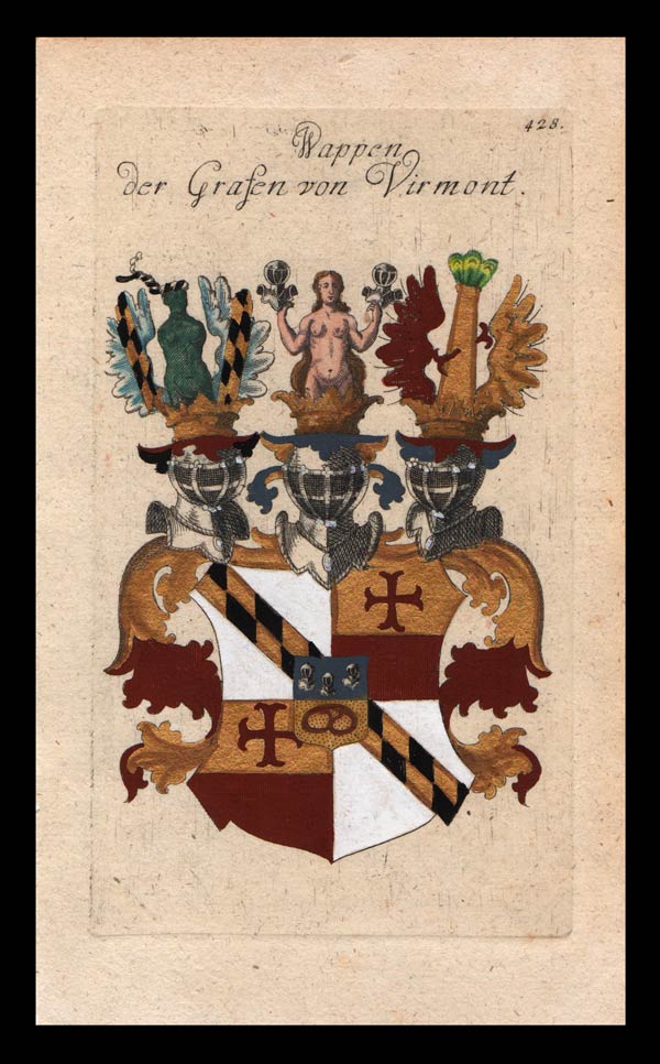 stampa antica araldica virmont