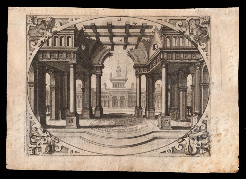 stampa antica architettura paesaggio de vries