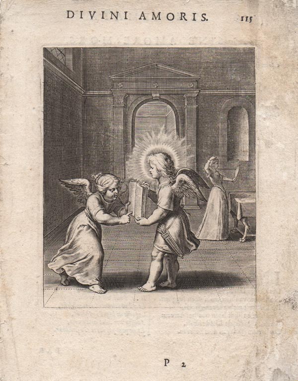 stampa antica emblema amore sollicitus est