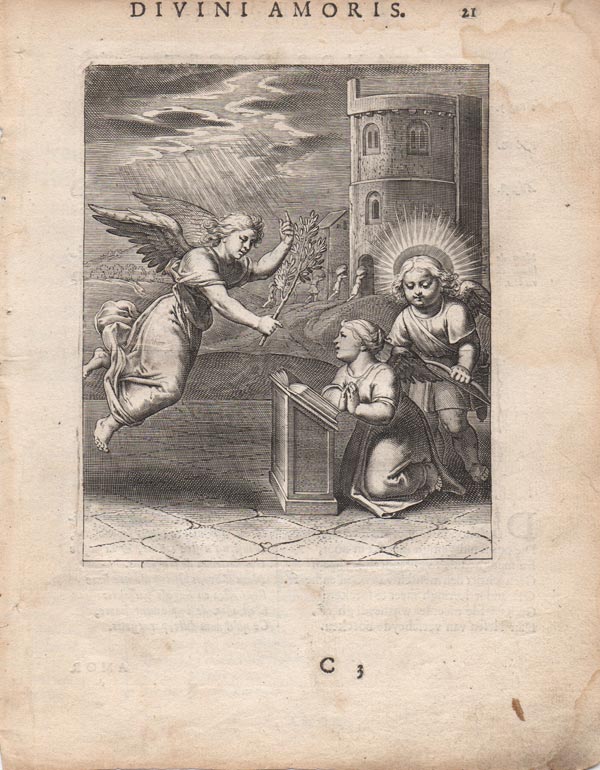 stampa antica amoris merces amplissima