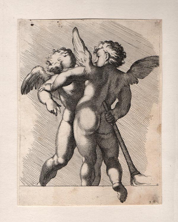 stampa antica eros anteros cesio