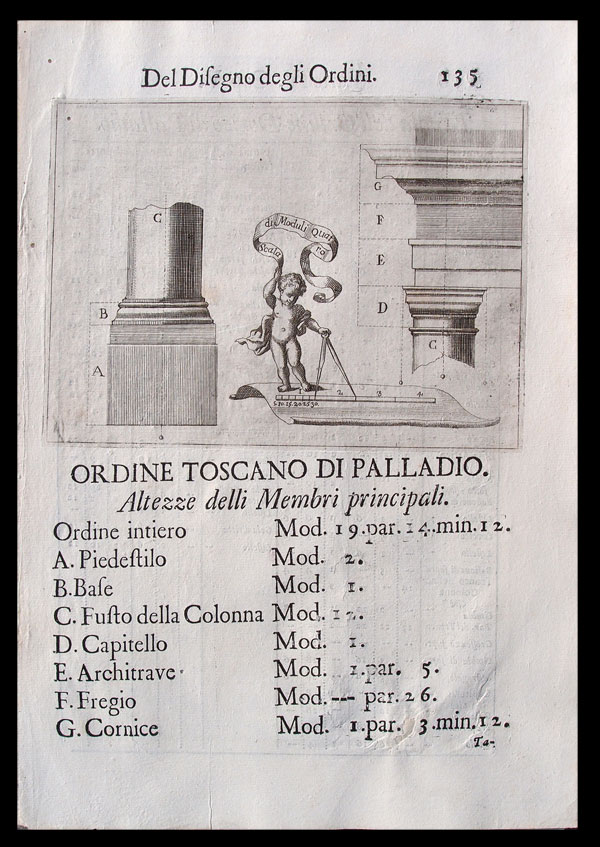 stampa antica ordine toscano palladio stampa antica ordine toscano