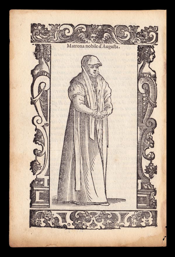 stampa antica matrona augusta vecellio