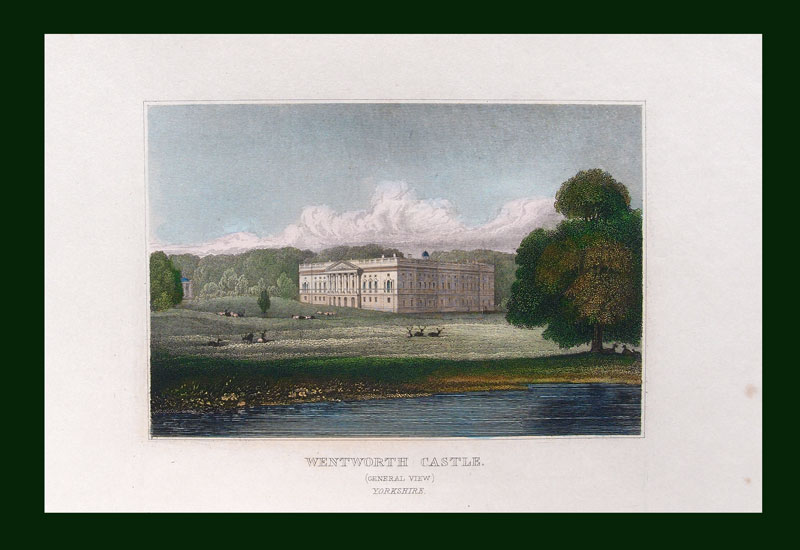 stampa antica paesaggio wentworth