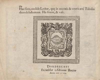 colophon edizione 1610 colophon edizione 1610