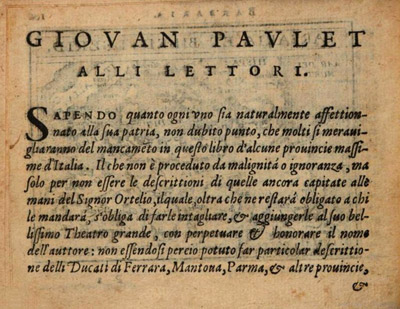 testo giovanni paulet