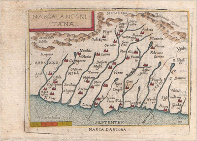 mappa marche 1667