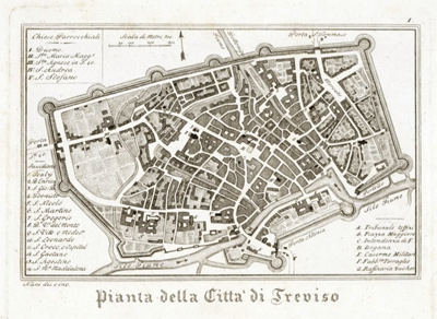pianta di treviso del nani pianta antica di treviso del nani