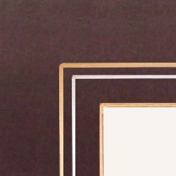 passepartout nero con righe