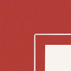 passepartout rosso e riga bianca