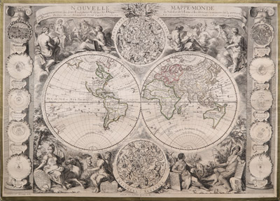 piccolo mappamondo due emisferi