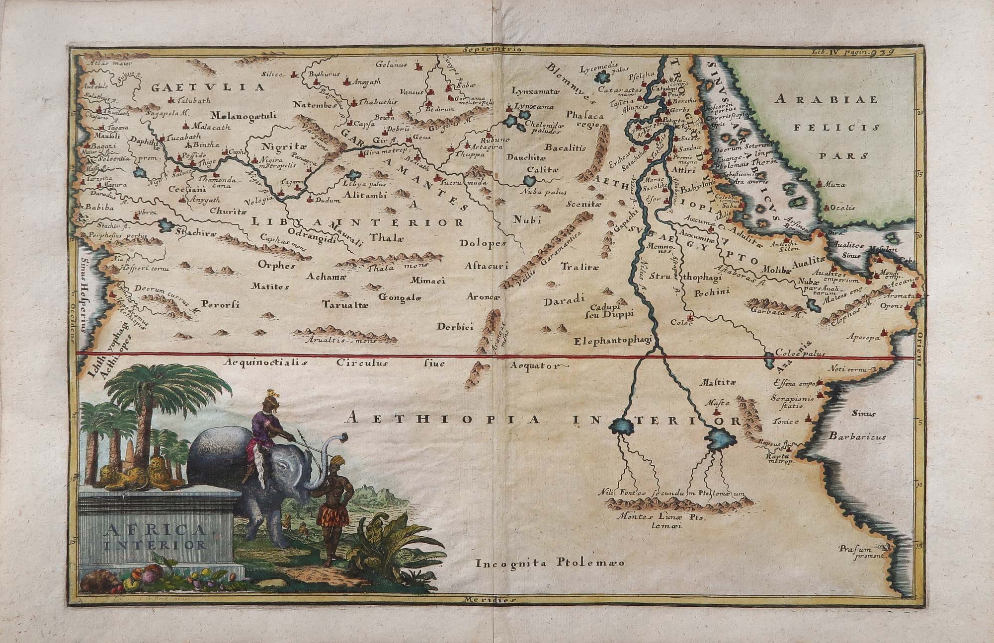 carta geografica antica africa interna