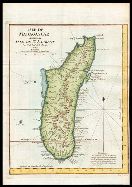 carta geografica antica madagascar bellin