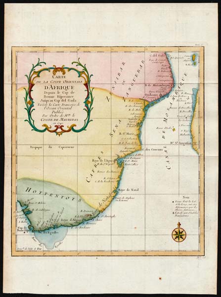 carta geografica carte coste orientale afrique bellin