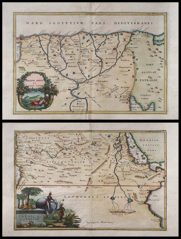 carte geografiche antiche corso nilo