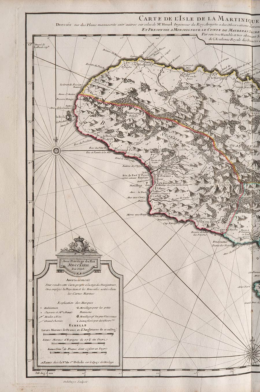 carta geografica martinica de l'isle carta geografica martinica de l'isle