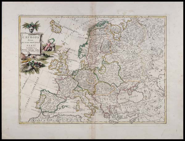 carta geografica europa zatta