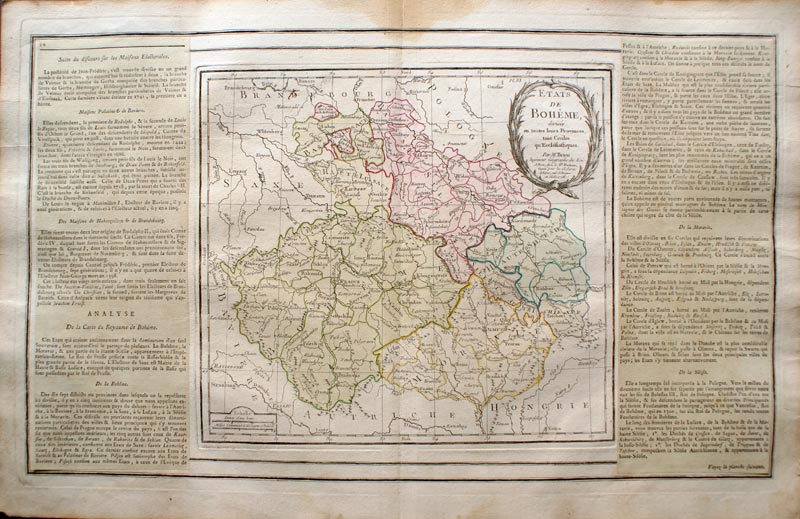 carta geografica antica boemia brion
