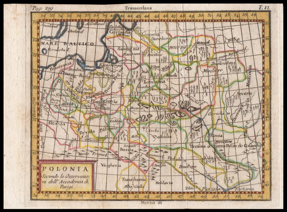 carta geografica antica polonia buffier